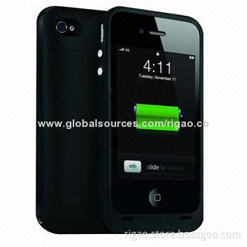 High-quality battery case for iPhone 4/4S, with 2,000mAh capacity